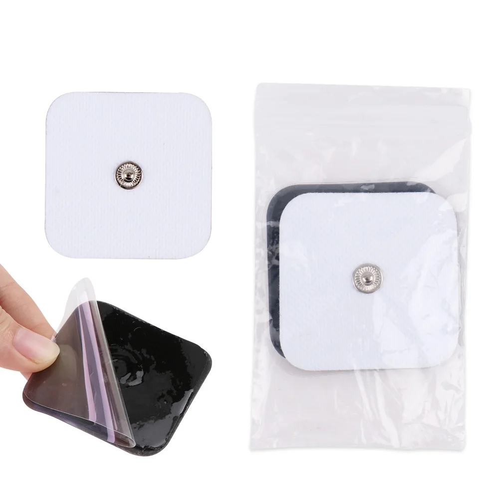 Electrostimulation Patches Tens Electrode Pads for EMS Muscle Stimulator Electric Massager Replacement Conductive Gel Sticker