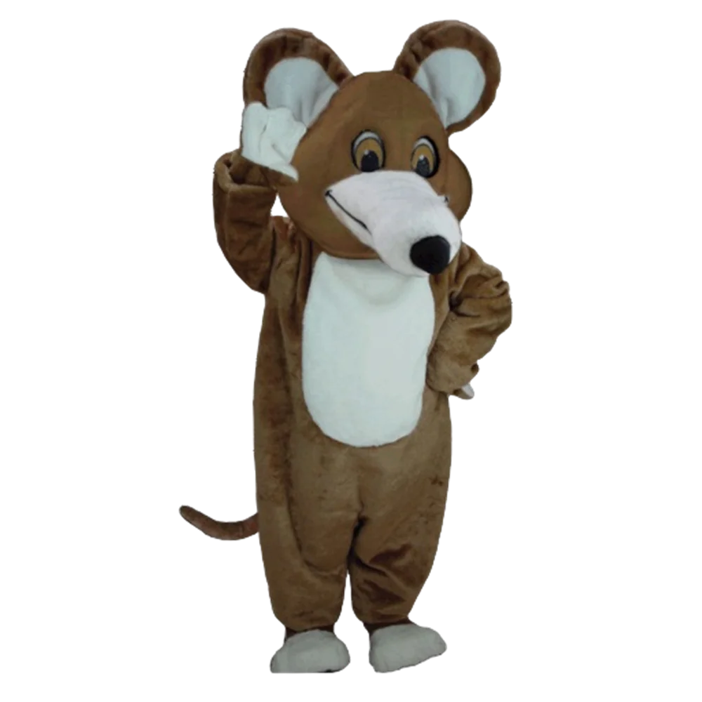Costume de Mascotte de Souris Marron, Taille Adulte, Dessin Animé Rick, Animal, Carnaval, ix, CosRole Mascotte, Kit Trempé, SW1040