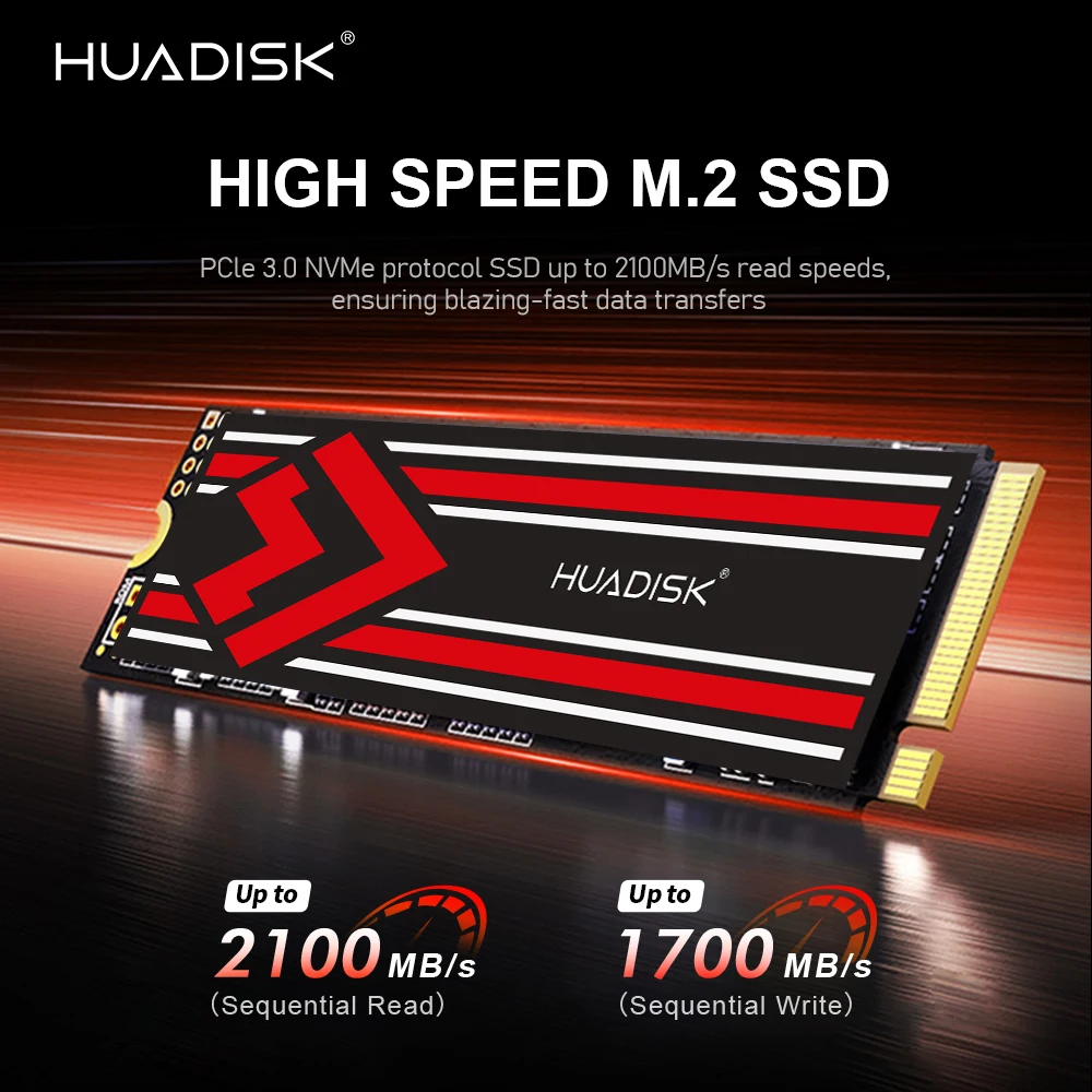 

HUADISK SSD M.2 NVMe 1 ТБ 512 ГБ 256 ГБ 128 ГБ PCIe 3.0X4 Твердотельный накопитель M2 2280 Внутренний жесткий диск для ноутбука HDD для ПК Компьютер