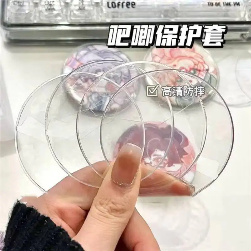 Premium Klare/Laser 5/10/20 Stück 60-83mm Ita Bag Abzeichen-Schutzhüllen Transparente Hochschutz-Pin-Hüllen Anime Abzeichen-Display-Abdeckung – Detail 11