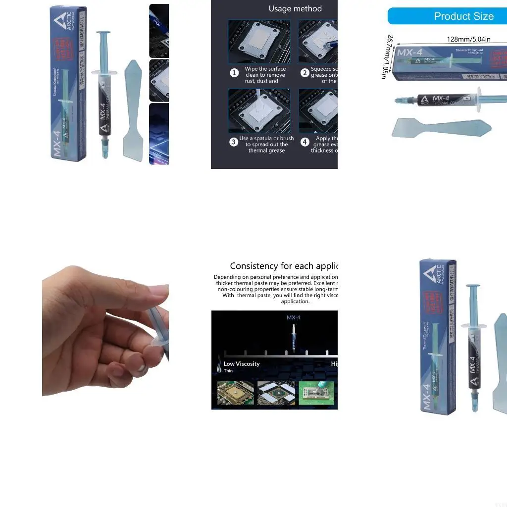 

Computer Processor Cooling Greases Enhanceds Heat Transfer 4g Thermals Paste
