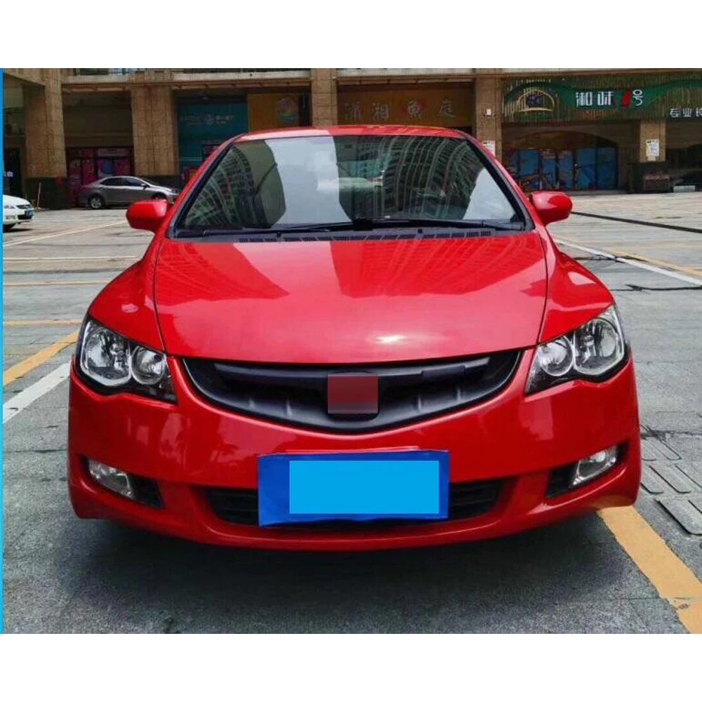 For 2006 2007 2008 2009 2010 2011 Honda Civic FD1 Front Bumper Grille Matte Black Grille Car Exterior Modification Accessories view 2