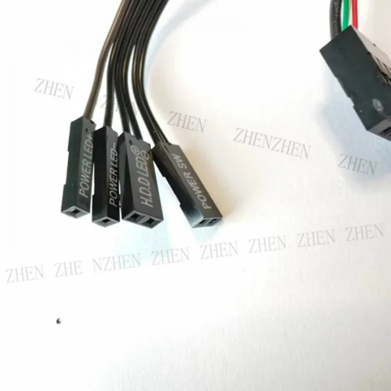 Y Y Data Transfer ITX Mini Computer Cable 9P USB 3.0 TYPE-C 3.5mm Audio Switch Cord