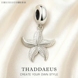 Starfish Dangle Charm Pendant Spring Brand New 925 Sterling Silver Trendy Ocean Gift For Women Jewelry