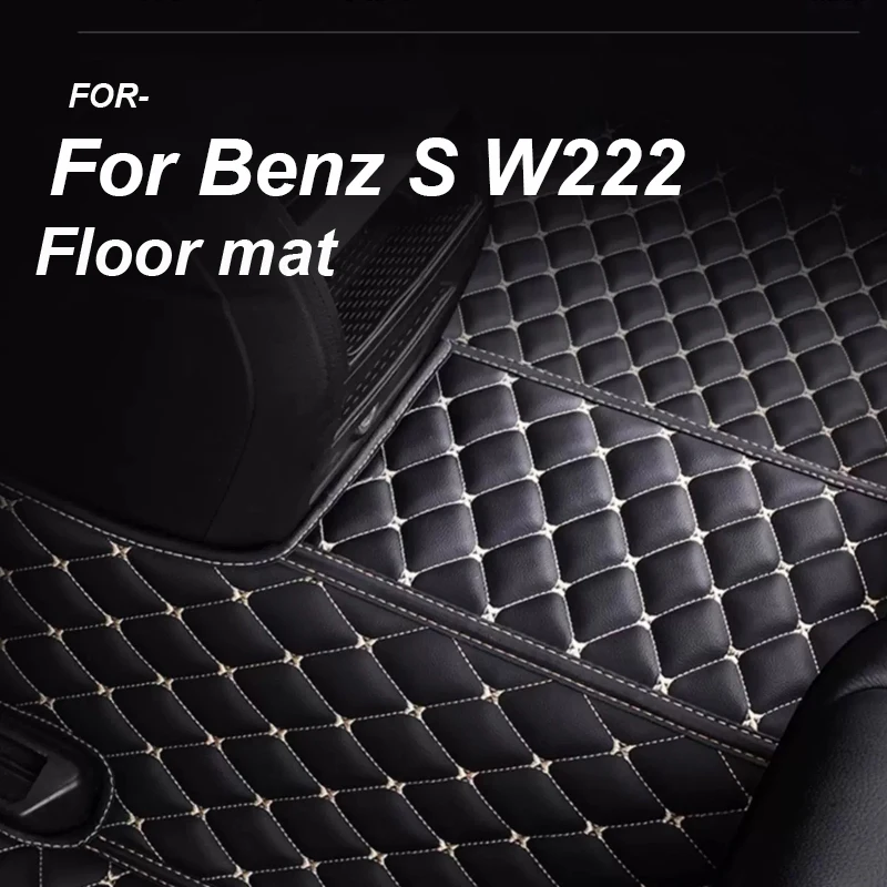 

РОСКОШНЫЕ автомобильные коврики для Benz S W222 Sedan 4-местный 2014 2015 2016 2017 2018 2019 2020 Коврик для ног Аксессуары для интерьера