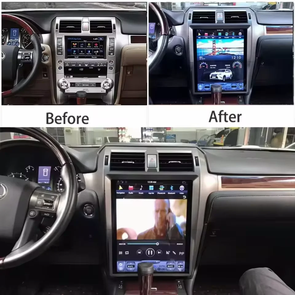 15.6'' Screen For Lexus GX460 2010-2019 Car Radio Android Auto Stereo Multimidia Video Player Buletooth Wireless Carplay 4G