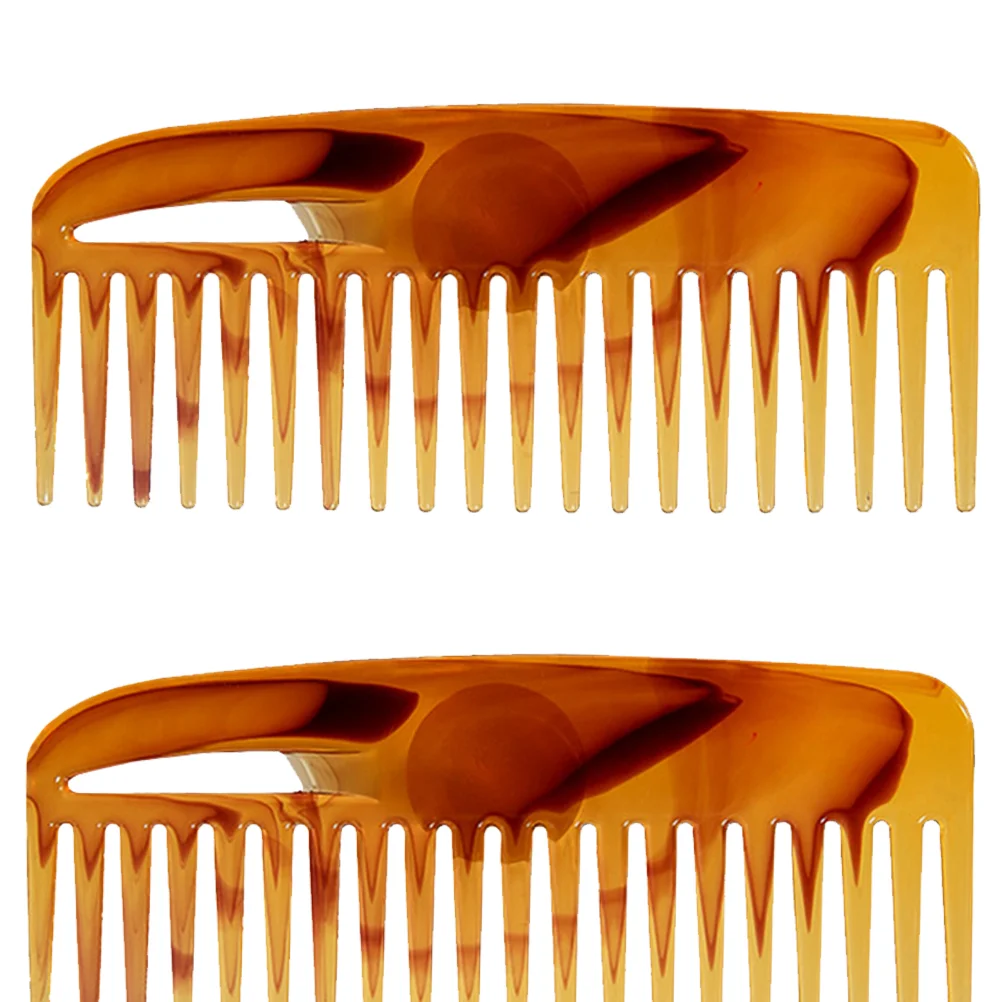 2Pcs Portable Wide Large Tooth Hairstyle Comb Retro Hair Insert Comb Hairdressing Styling Tools for Men or Women