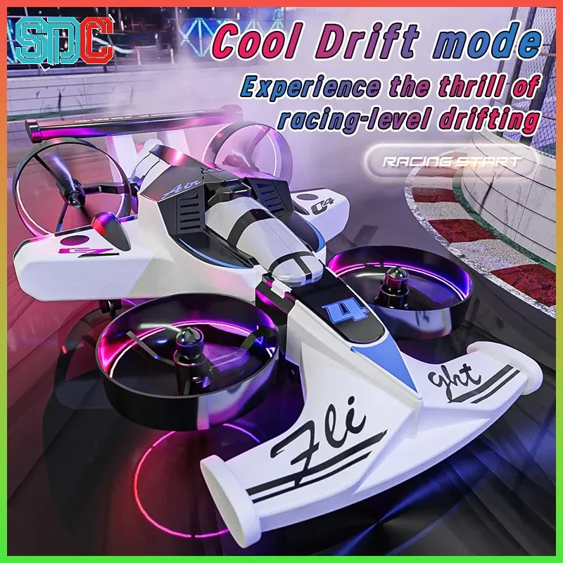 

Land Air Квадрокоптер двойного назначения Дрифт Игрушечный автомобиль 2-в-1 Беспилотный летательный аппарат Модель с фиксированным крылом Игрушка с дистанционным управлением для детей