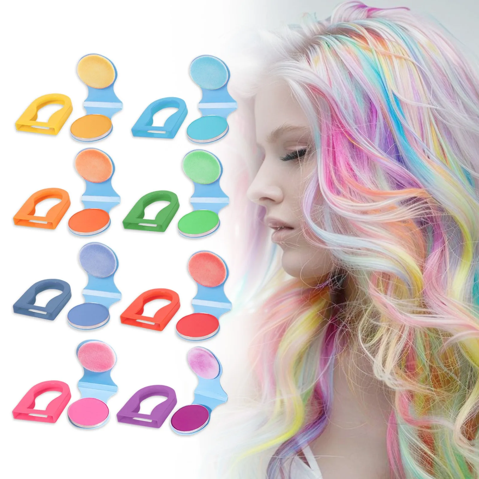 Temporary Hair Chalk Girls Kids Adults Washable Hair Color Makeup Sport Events Halloween Christmas Birthday Cosplay Festivals 3g