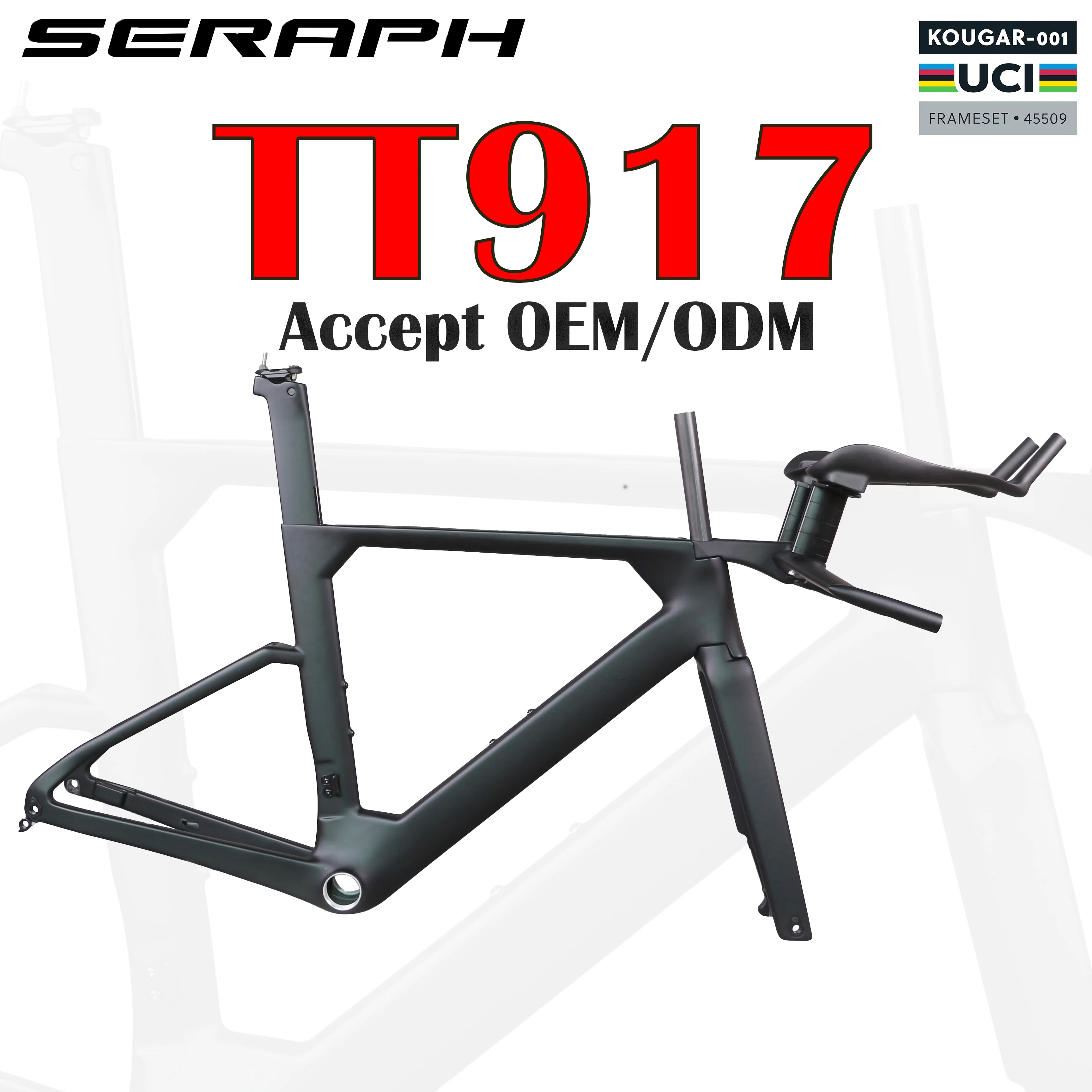 

UCI Certification 2026 new TT frame New T47 Carbon Fiber Time Trial Frame Set Disc carbon TT bike frame Integrated Cables