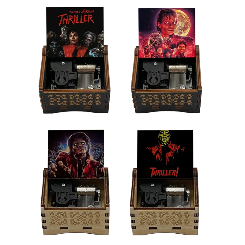 Hot sale Michaeles Thriller Music Box Jacksones Windup Musical box
