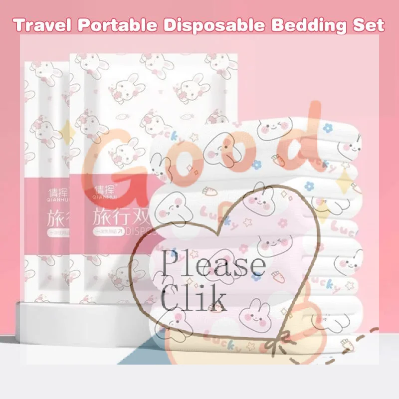 Extra Thick Nonwoven Disposable Bedding Set  Waterproof Bed Sheet Duvet Cover for Hospital Hotel Travel Accommodation