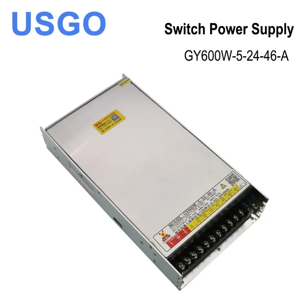 Guanyang Switch Power Supply GY600W-5-24-46 Output DC5V 3A 24V 3A 46V 11ACNC Laser Engraving Cutting Machine GY600W-5-24-46-A