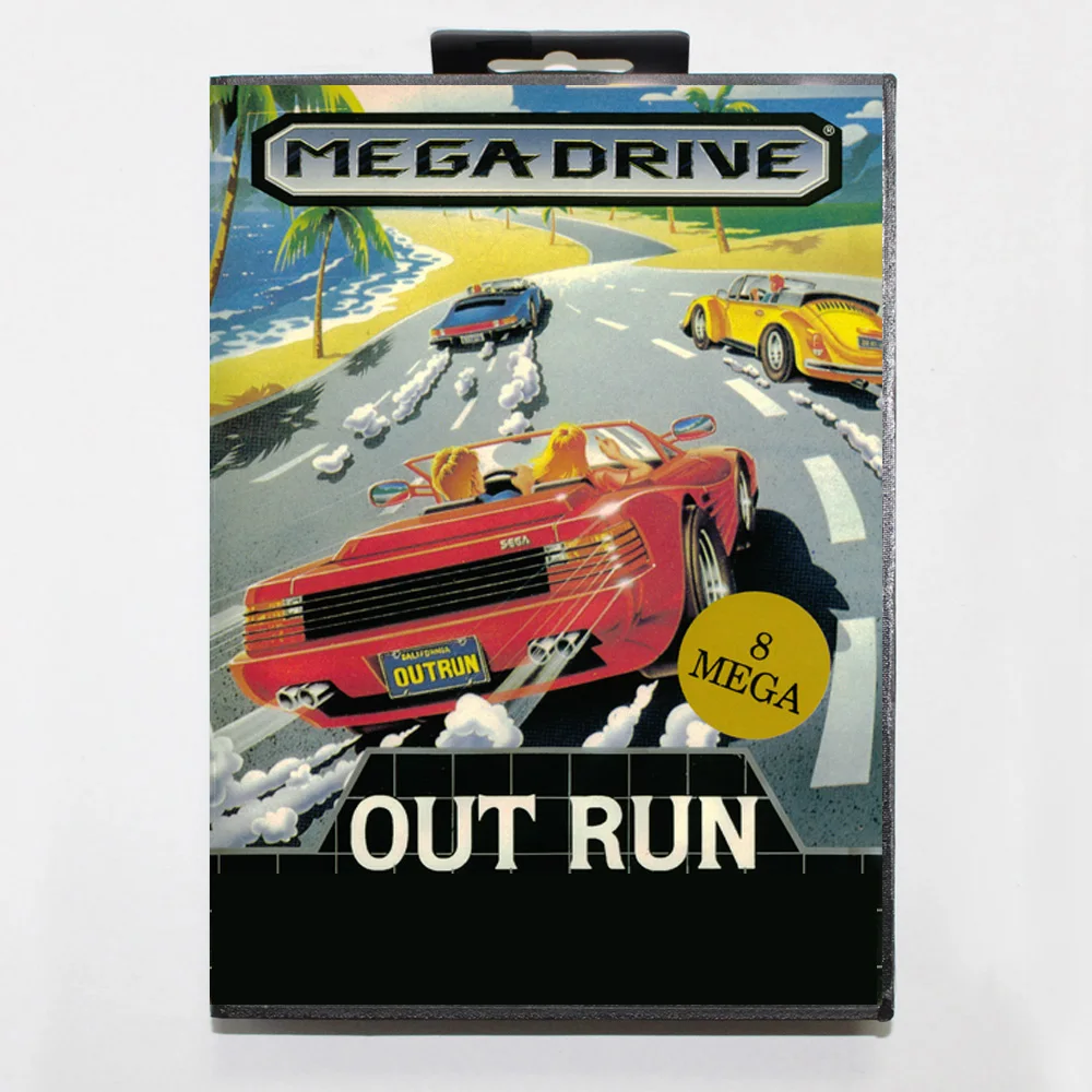 

Игровая карта OutRun MD, 16-битный чехол BR для картриджа игровой консоли Sega Megadrive Genesis