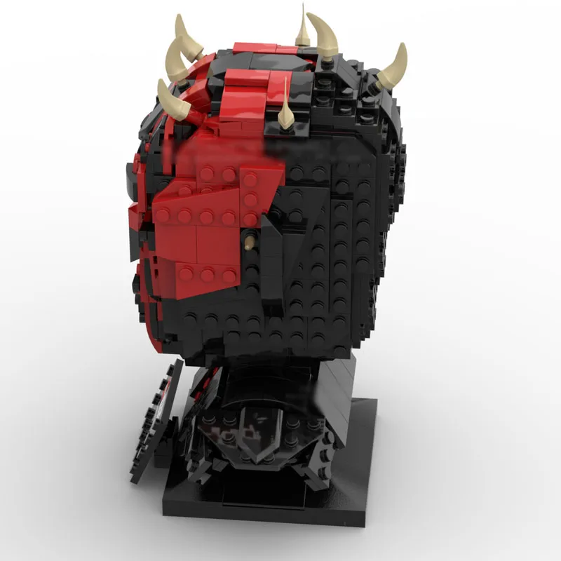 592PCS MOC Star Battle Maul Helmet Model Building Blocks Bricks DIY Creative Assembly Education Toy Kids Adult Birthday Gift view 4