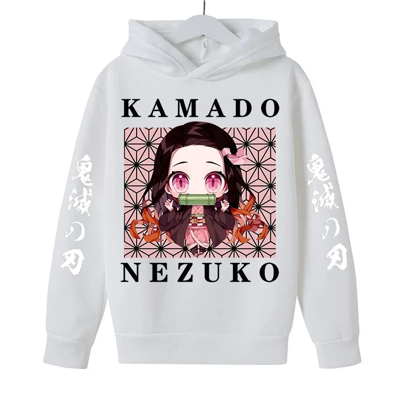 2023 Killer Hoodie Boys and Girls Hoodie Children\'s Clothing Hoodie Anime Kimetsu No Yaiba Nezuko Pullover