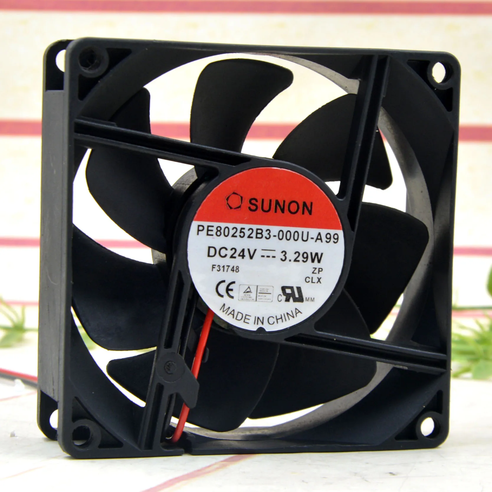 

NEW ORIGINAL PE80252B3-000U-A99 24V 3.29W 8025 80x80x25mm COOLING FAN RADIATOR