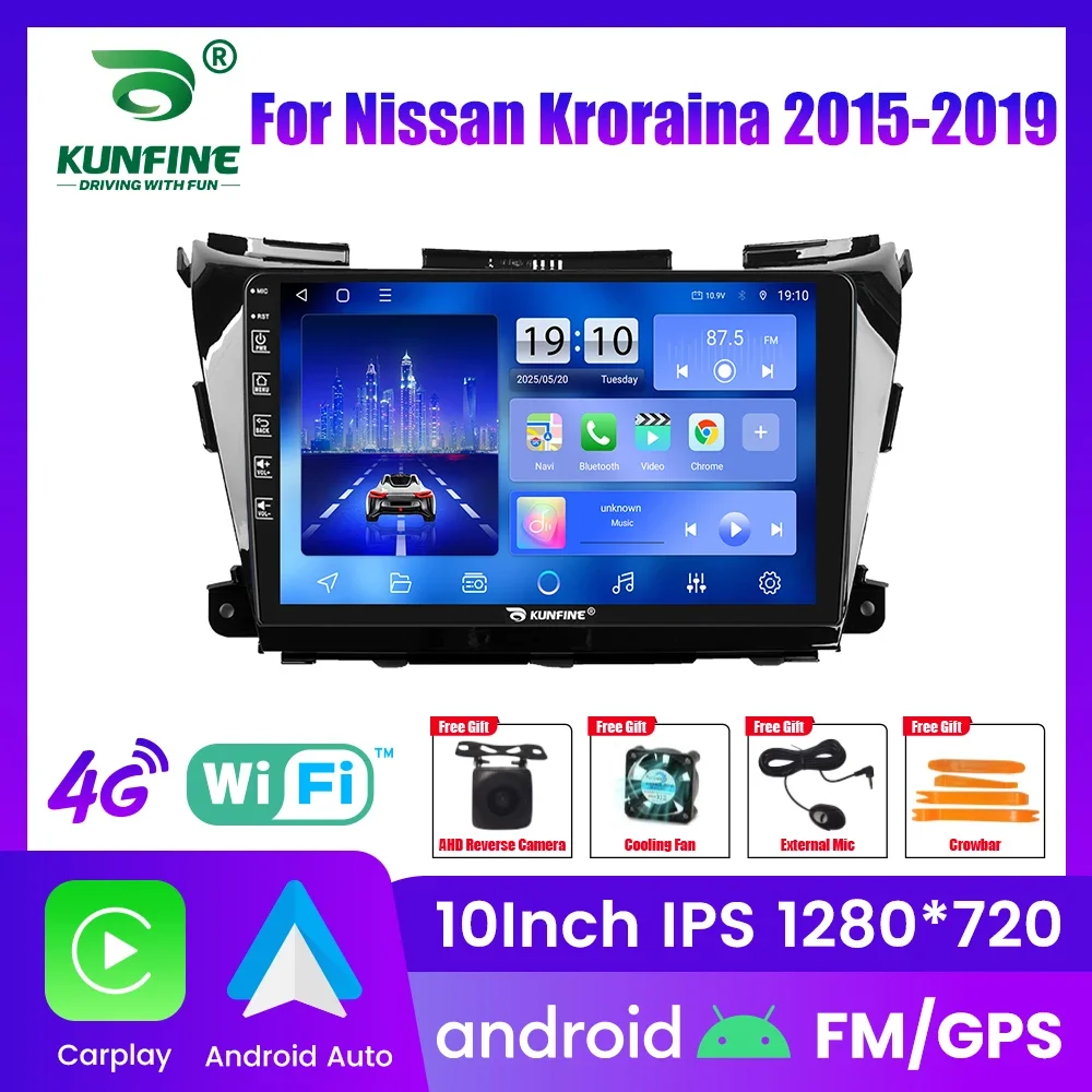 

Автомобильная магнитола Android для Nissan Kroraina 2015-2019, 2Din, восьмиядерный процессор, GPS-навигация, IPS-экран, Carplay, Android Auto