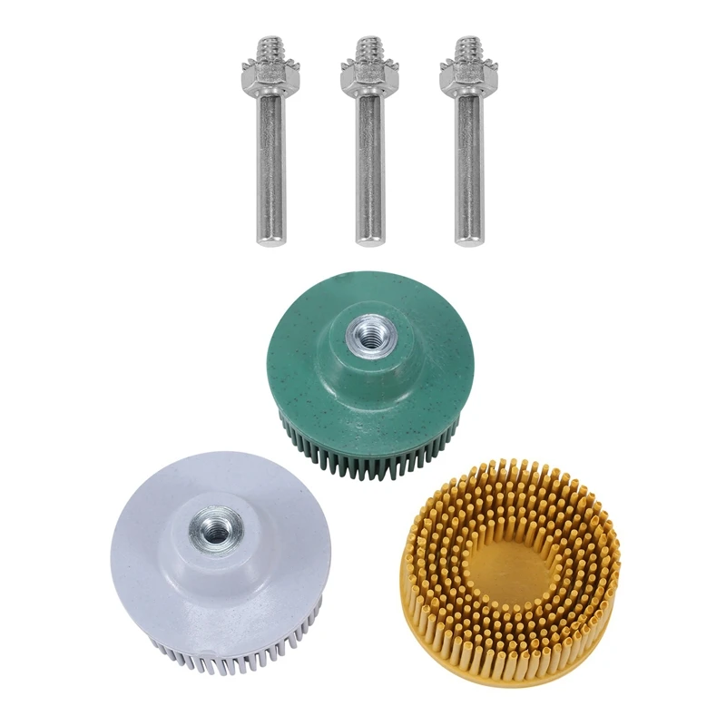 

Горячая Распродажа 3 шт. 2-Дюймовая щетка с щетиной, резиновая абразивная щетка для удаления ржавчины