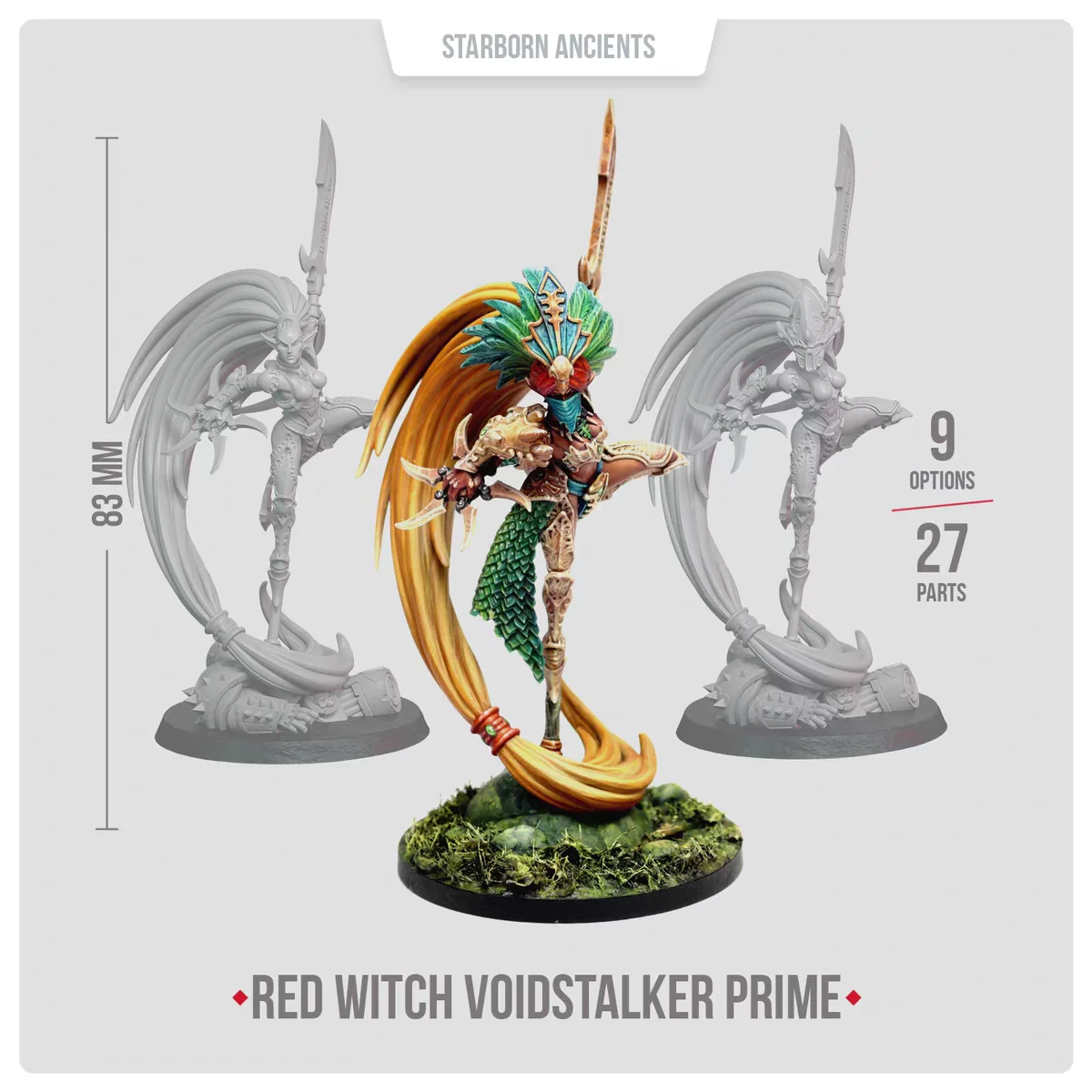 

Набор смолы Wargame 28516 Artel W Miniatures Red Witch Voidstalker Prime