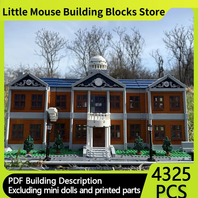 

City Street View Model MOC Building Bricks X-Men Mansion Modified Modular Technology Gifts Holiday Assemble Children Toys Suit
