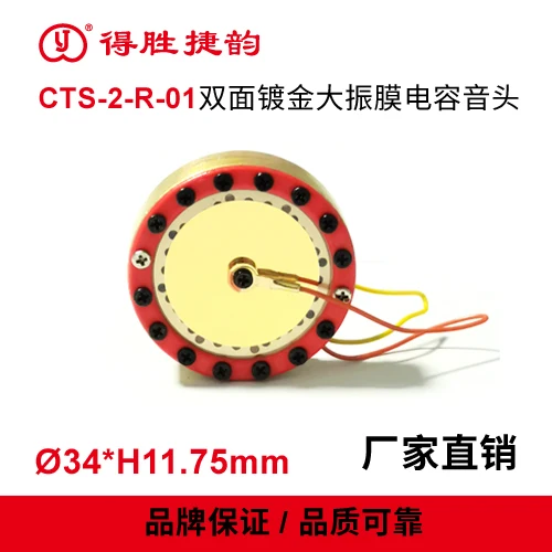 

Микрофонная головка TAK55 Микрофонная головка CTS-2-R-01 Двусторонний позолоченный микрофонный сердечник с большой диафрагмой