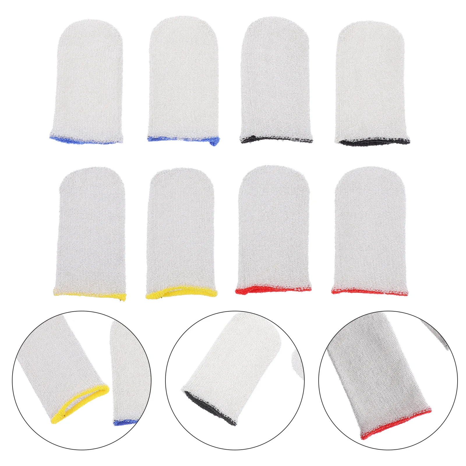 

4pcs Finger Sleeve Gaming High Sensitivity Screen Protector Breathable Sweat-Resistant Thumb Cover For Mobile Game Controller