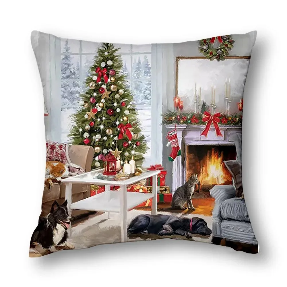 Christmas Decorative Cushion Cover - Upgrade Your Home Decor Living Room Decor with Festive Feelings