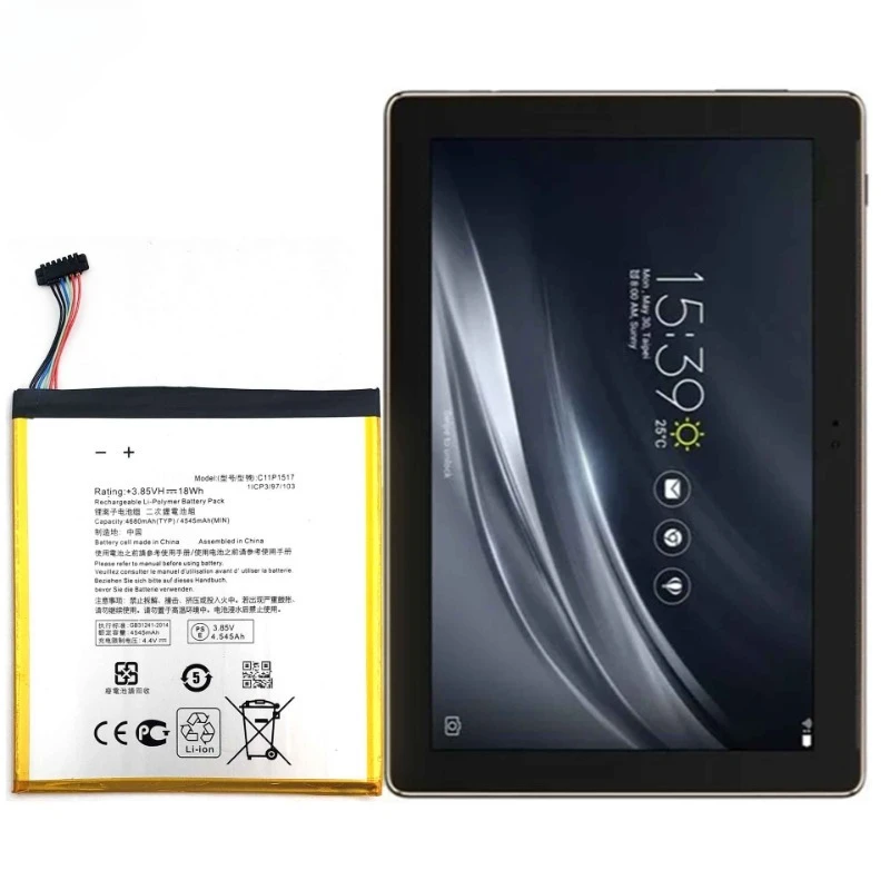 New High Quality Battery C11P1517 3.8V 4680mAh Replacement Battery for ASUS ZENPAD 10 ZENPAD10 Z300M Z300CNL Z300 6B P00C