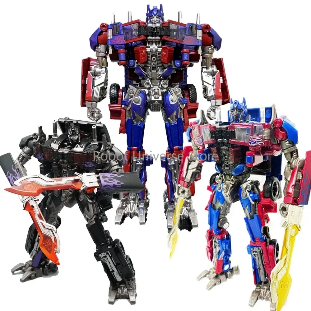 Transformer Toys BaiWei 8801 SS05 KO Optimus Robot Deformation Model OP Commander 18cm Action Figure Alloy Car Kids Boy Gift