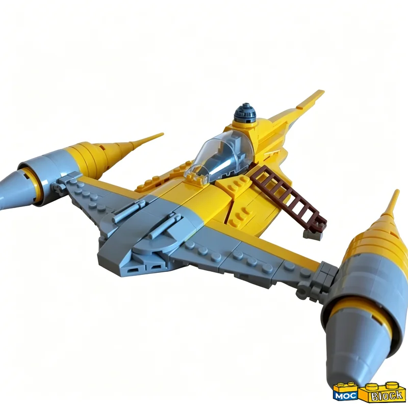 NEW 349PCS N‑1 Starfighter War Series Technology Naboo MOC Modify Model Building Blocks DIY Assembly Educational Learning Gift