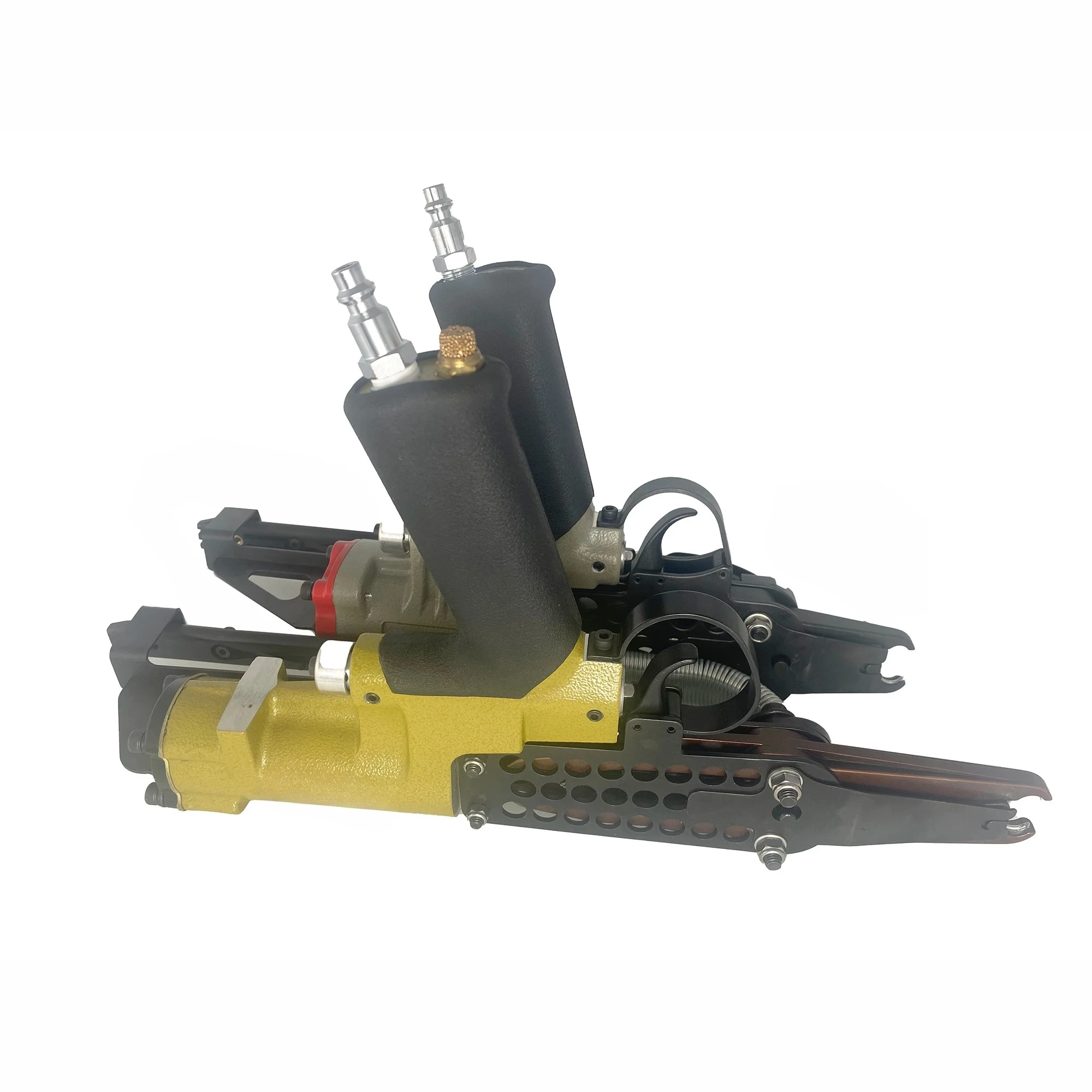 SC77XE Extended Hog Ring Gun 15 Gauge 3/4-Inch Hog Ring Stapler Pneumatic Long Nose Hog Ring Plier Wire Cage Clipping Gun