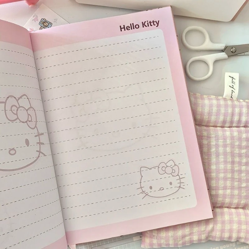 Miniso-Cuaderno rosa con dibujos animados de Anime, alta belleza, estudiante, aprendizaje, escritura, dibujo, cuaderno duro, grabación de notas, juguete, papel de regalo