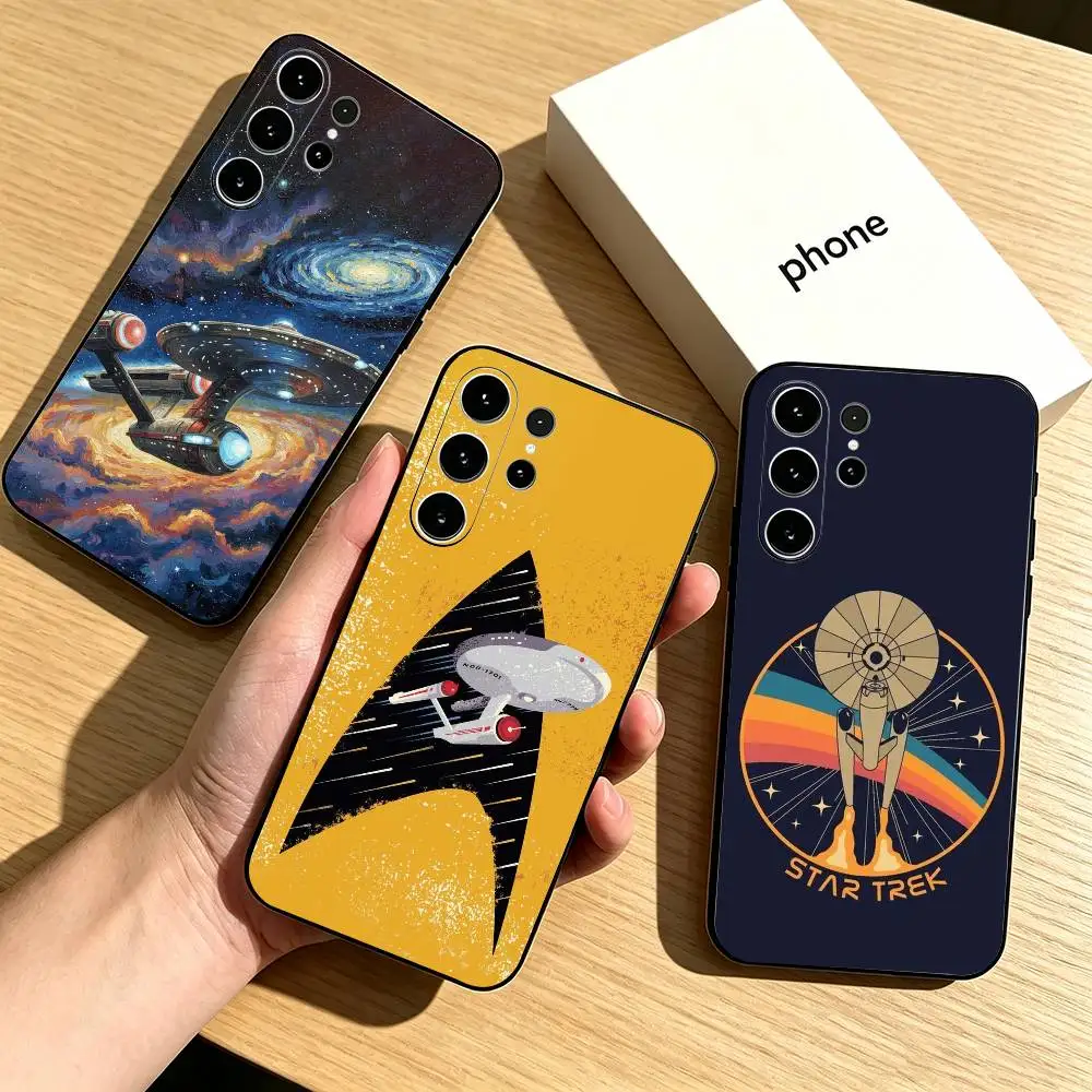 Star Trek Starship  Phone Case Black Silicone Soft For Samsung S26,S25,S24,S23,S22,S21,S30,Ultra,Plus,Fe,Lite