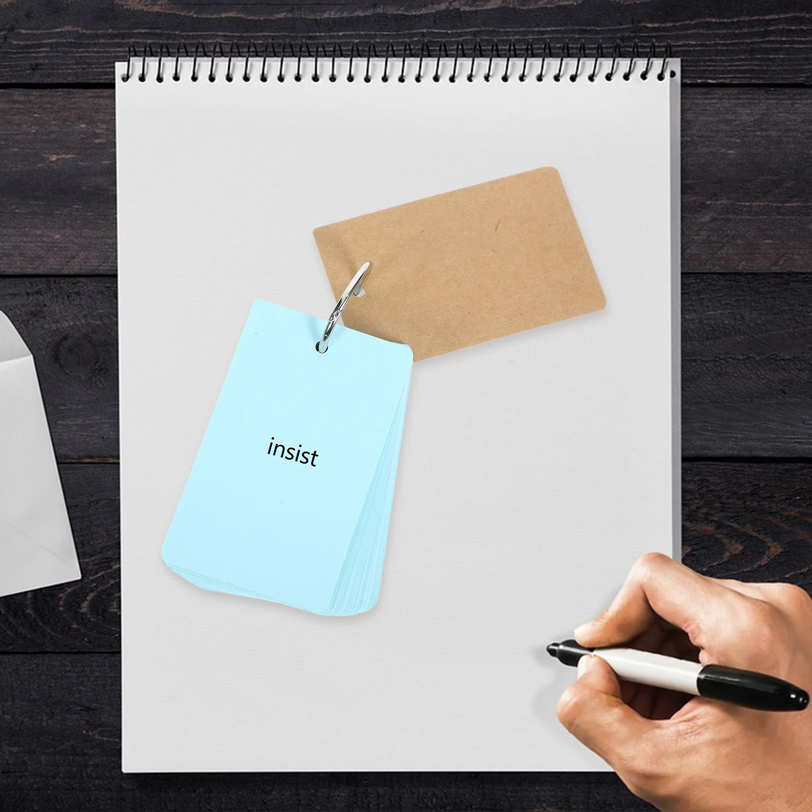 

400 Pieces Flash Blank Vocabulary Note Cards for DIY Projects Lightweight Portable Smooth Writing Business Cards