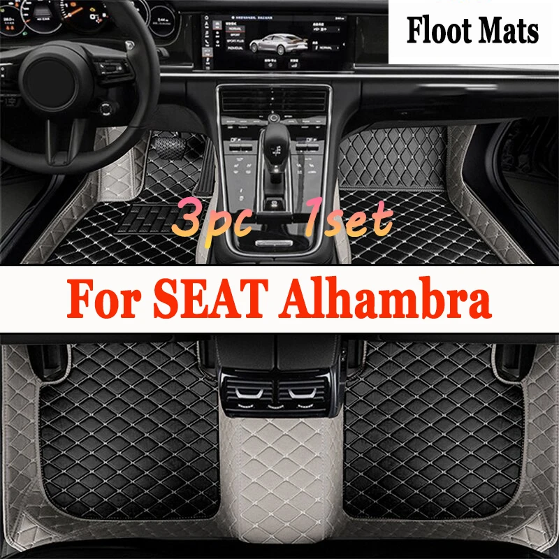 Car Mats For SEAT Alhambra MK2 7N VW VW Sharan 2011~2020 Pad Carpets Set Leather Mat Auto Floor Rugs Car Accessories