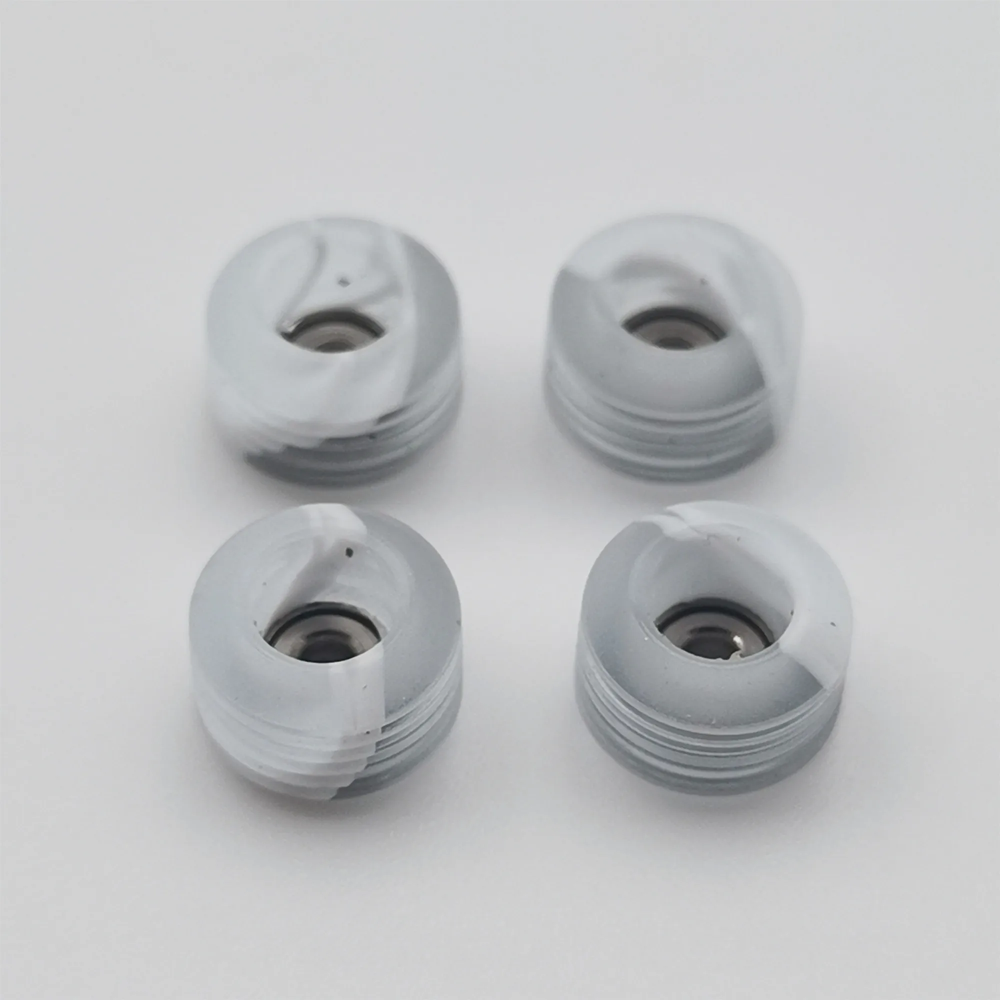 New Fingerboard Wheels for Professional Finger Skateboard Swirl Color with Hign Speed Bearing