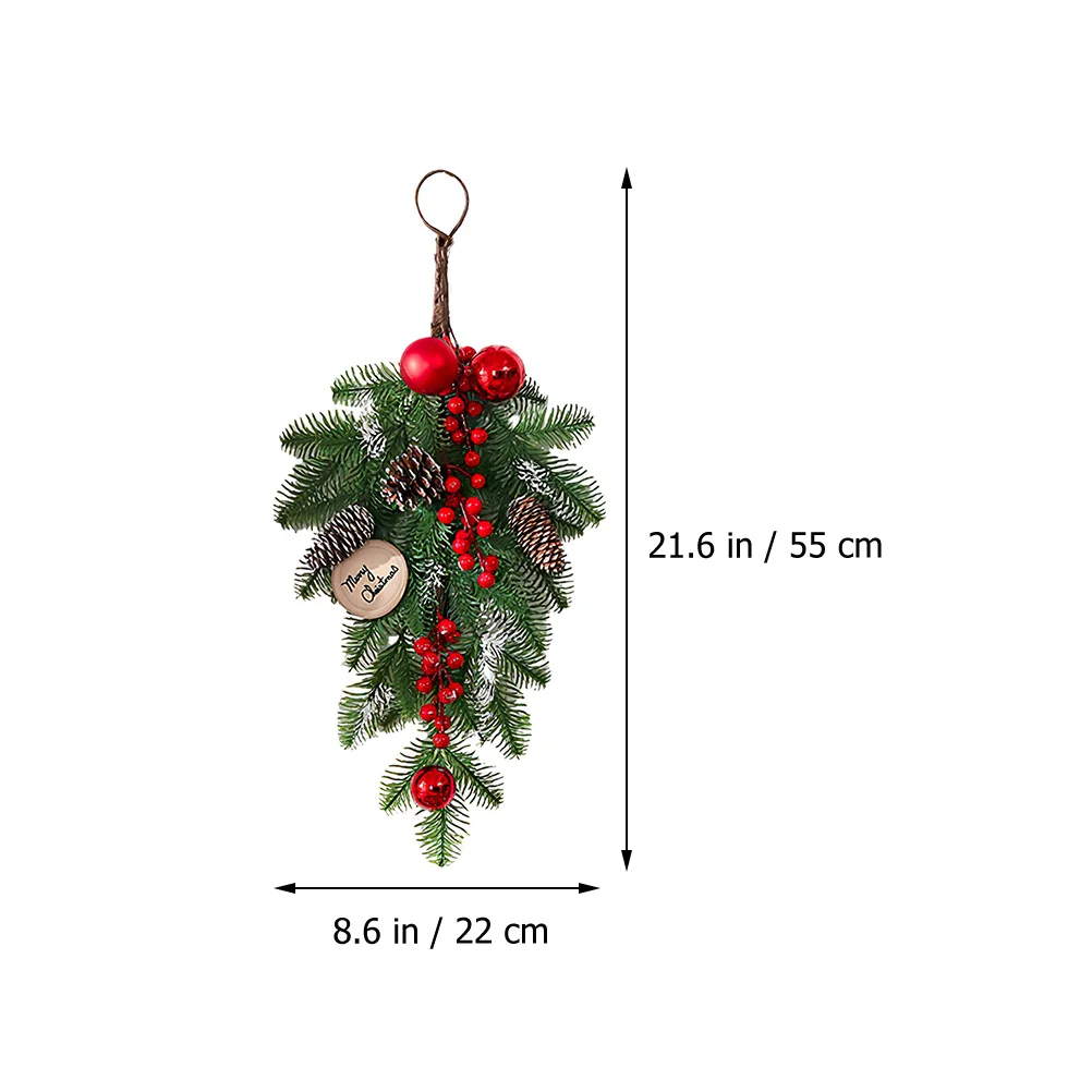 Christmas Door Decor Mailbox Swag Wreath Front Garland Wall Hanging Decorations Xmas Tree Halloween Indoor