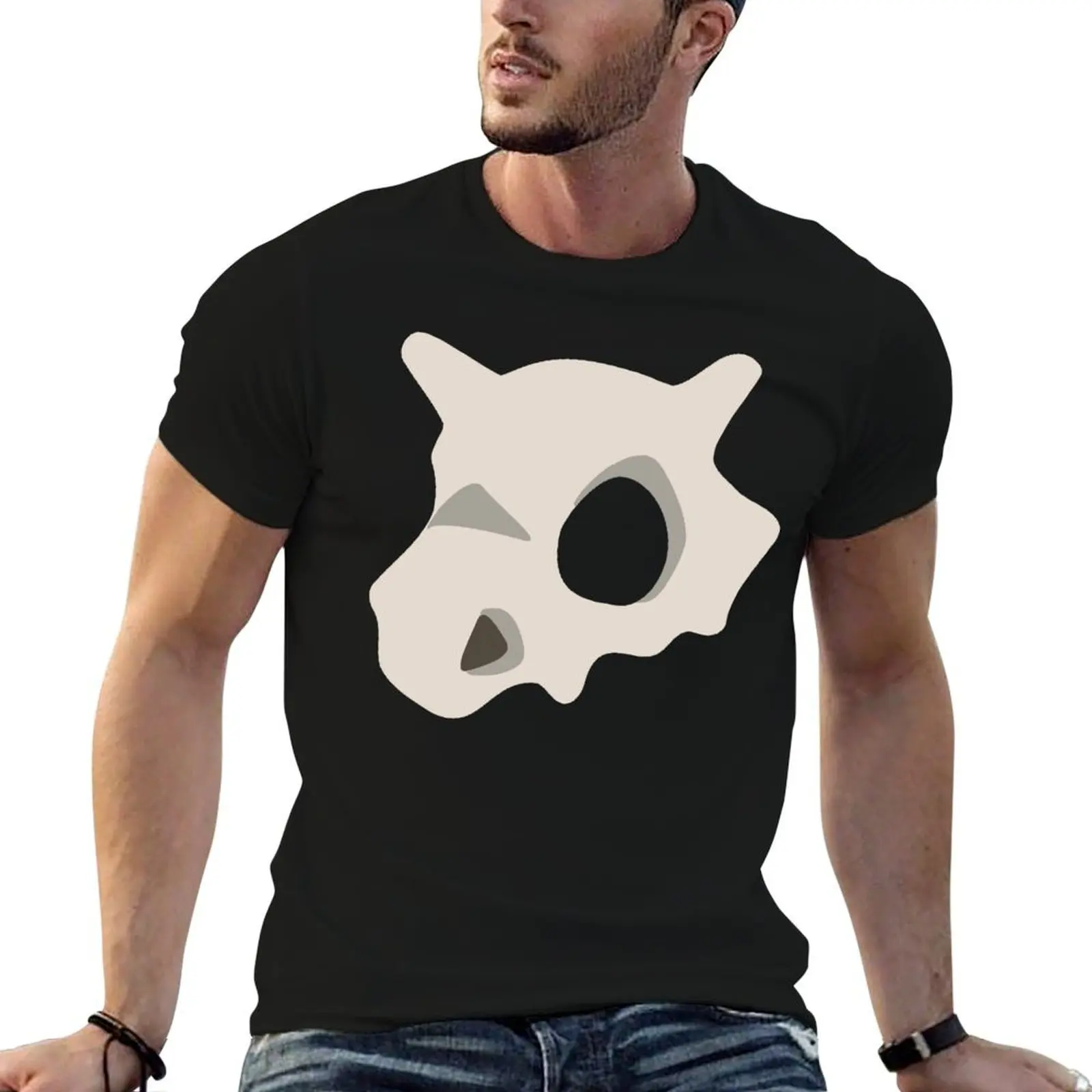 

Cubone skull T-Shirt anime t shirts for man man t shirt heavy cotton T-Shirt