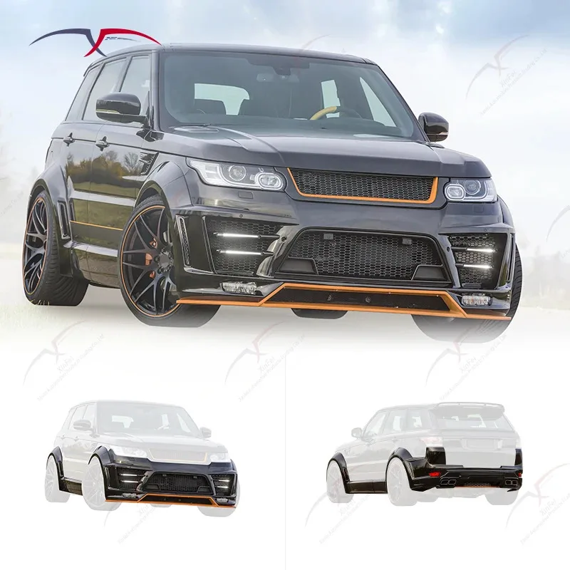 Suitable for  Range Rover Sport L  Front Bumper Carbon Fiber Car Exterior Modification Decorative Accessories Body Kit