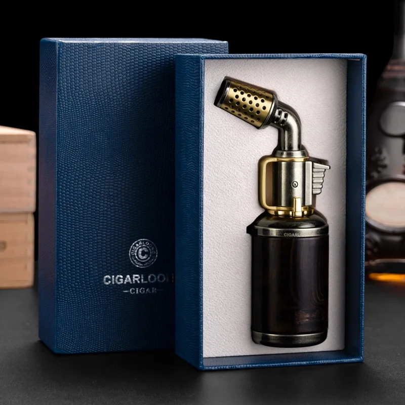 

Портативный ветрозащитный прямой мощный сварочный пистолет, многофункциональный для зажигания прижигания сигар - высококачественный изысканный подарок