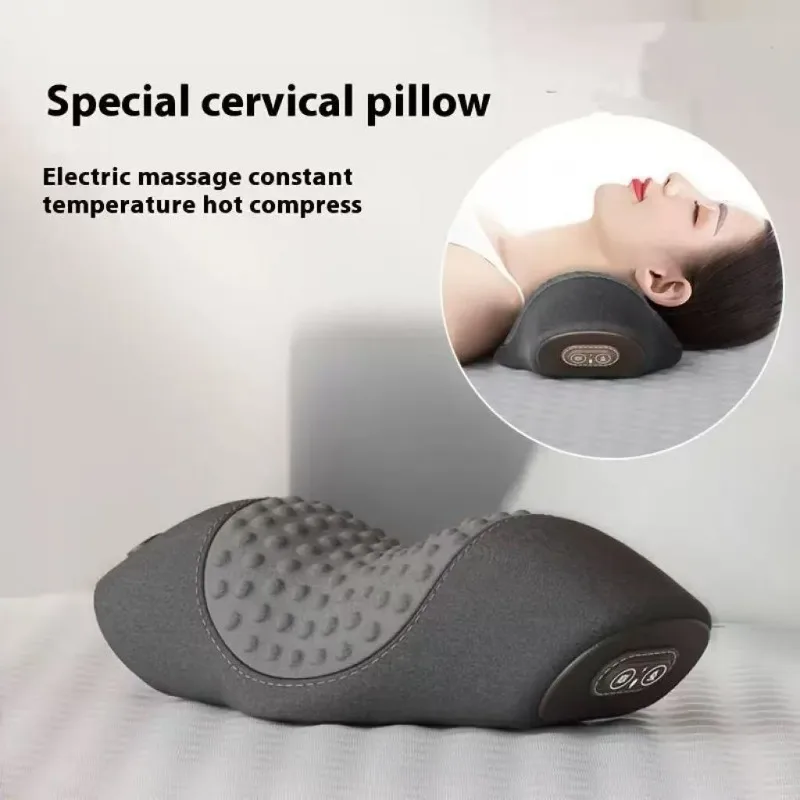 

Heated Massage Cylindrical Cervical Pillow Neck Support Sleep Non Traction Pillow Core