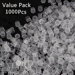 LASTJUDG 1000Pcs Plastic Disposable Tattoo Ink Cups With Base High-quality Tattoo Ink For Permanent Makeup Tattoo Pen