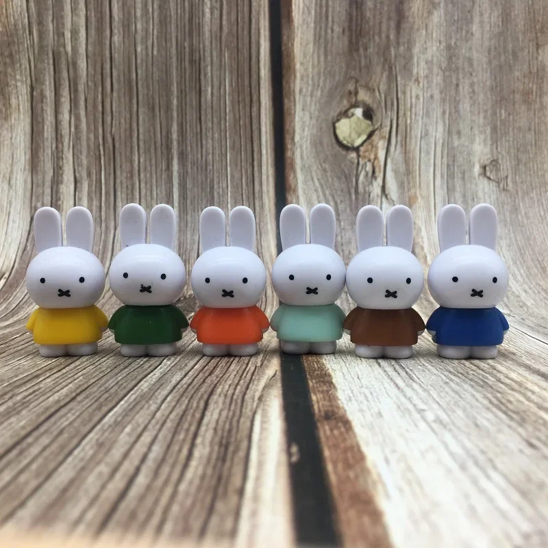 Miffy\'s Adventures Big and Small Miffys Rabbit Action Figures Cartoon Anime Rabbit Model Toy Desktop Decorations Collection Gift