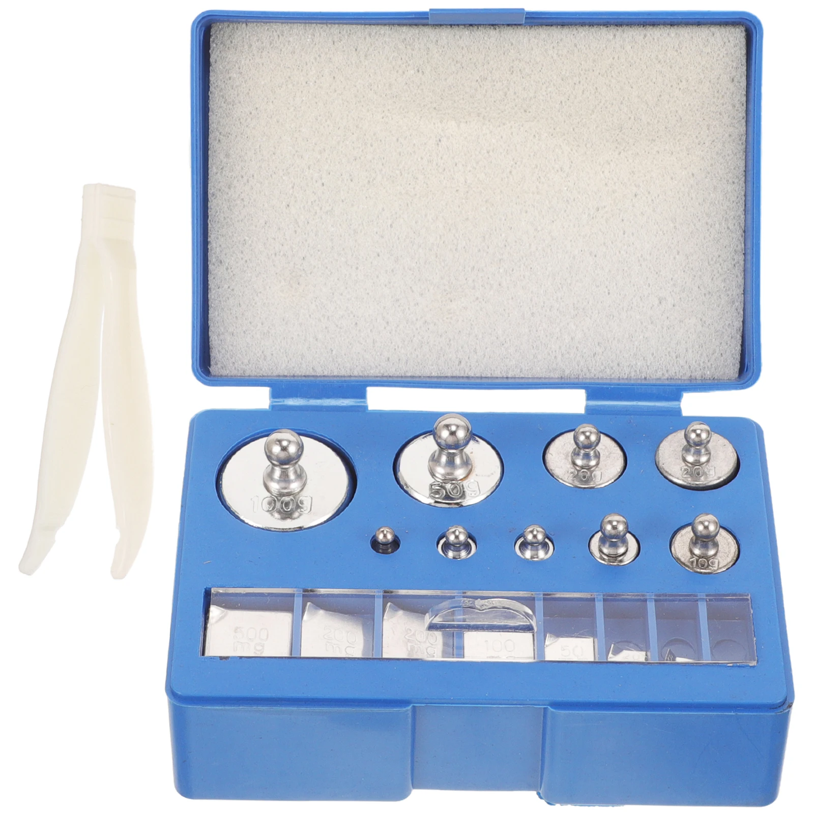 

17 Pieces Calibration Weights Kit High Precision Stainless Steel 10mg 100g Scales Grams Portable Storage
