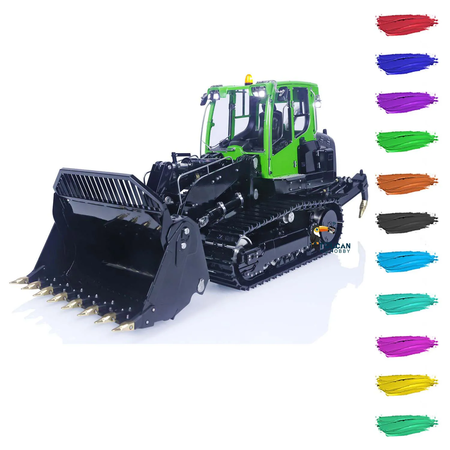 1/14 RC Hydraulic Loader RTR LESU 636 Metal Remote Control Tracked Car Truck Construction Vehicle PL18EV Lite Toy THZH1581