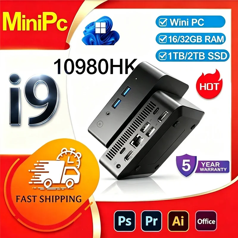 2026-インテル-i9-10980hk-ミニpc-windows-11-wifi6-bt52-16gb-32gb-ram-2tb-ssd-デスクトップゲーミングpc-3年保証