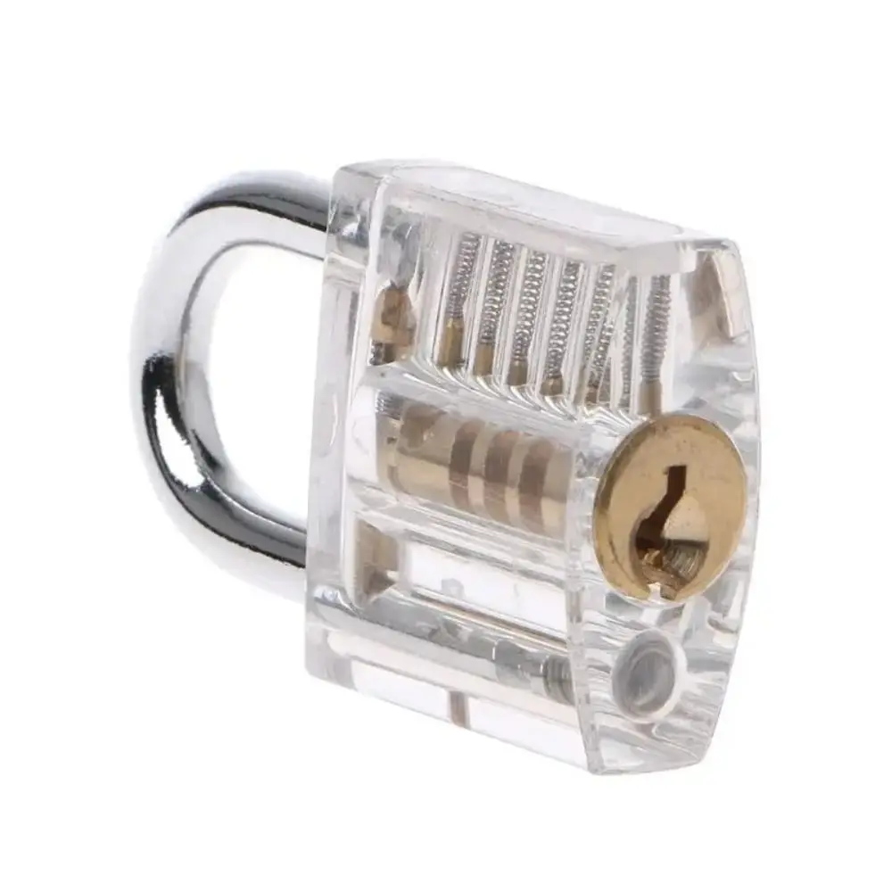 Plastic Lock Core Transparent Lock Transparent Lock Crafts Manually Assembled Lock DIY Padlock Pickproof