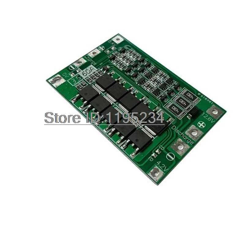 3S/4S 40A Li-ion Lithium Battery Charger Protection Board 18650 BMS For Drill Motor 11.1V 12.6V/14.8V 16.8V Enhance/Balance