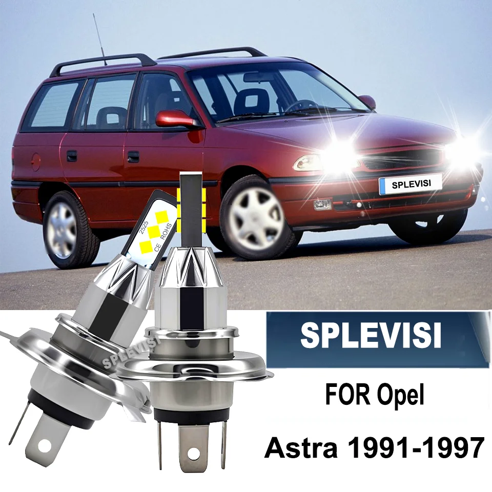 

2x h4 LED Headlight Powerful CSP Chips 12V Car Styling Auto Headlamp Bulbs H4 For Opel Astra 1991 1992 1993 1994 1995 1996 1997